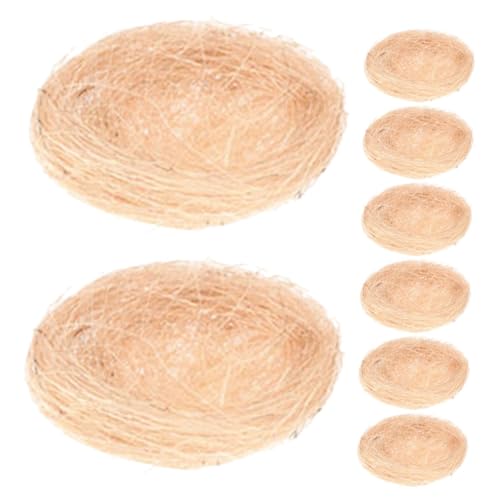 GAROZATION 8stücke Dekorative Vogelnester Aus Naturmaterialien Für Garten Hochzeiten Und Partys Realistische Nachbildung Von Kleinen Vogelhäuschen Als Tischdeko Und von GAROZATION