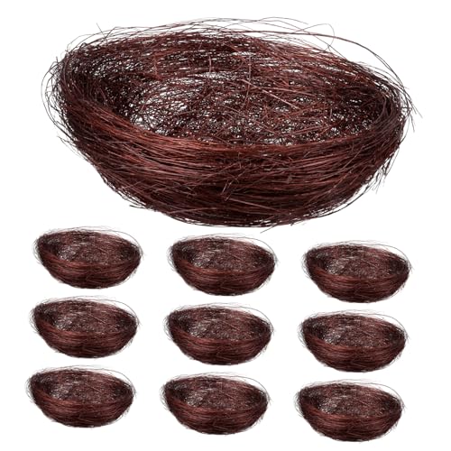 GAROZATION Vogelnest-Ornament-Set Künstliches Nest Für Käfig Ostern Heimdekoration von GAROZATION