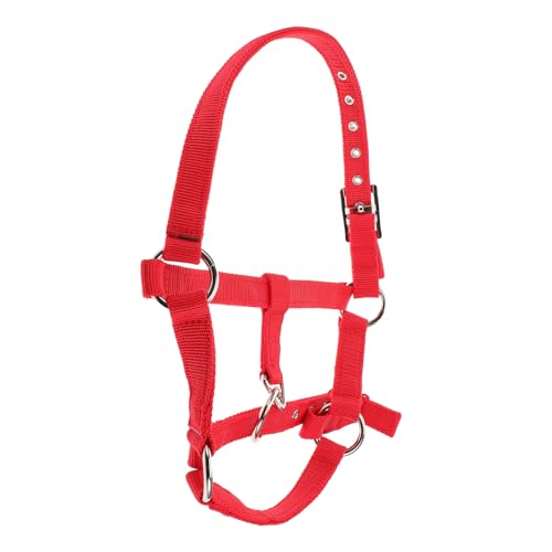 GAROZATION Reittraining Für Kinder, Pferdehalfterseile, Fohlenhalfter, Verstellbarer Pferdehalfter, Pferdeausrüstung, Pferdegeschirre, Verstellbare Nylon Viehhalfter, Zugpferdehalfter von GAROZATION