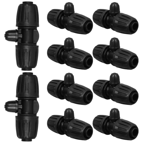 GAROZATION 10stücke Tropfbewässerung Bis Rohrverbinder Anti-tropf-Fitting Adapter Stecknippel Für Gartenbewässerungssystem von GAROZATION