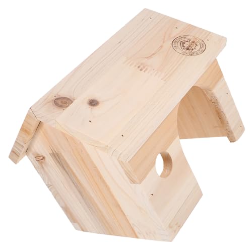 GAROZATION Holz Hamster Hütte Rutin-hühnernest Spielhaus Kleines Tierheim Für Hamster Meerschweinchen Chinchillas Haustierbedarf Versteck Käfig von GAROZATION