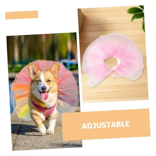 GARVALON 2stücke Hunde-Tutu-Rock Für Kleine Und Mittelgroße Hunde Katzen-tüllkleid Mit Verstellbaren Bändern Haustier-Party-Kleid Mit Schleifen Für Feiertage Und Täglichen Gebrauch von GARVALON