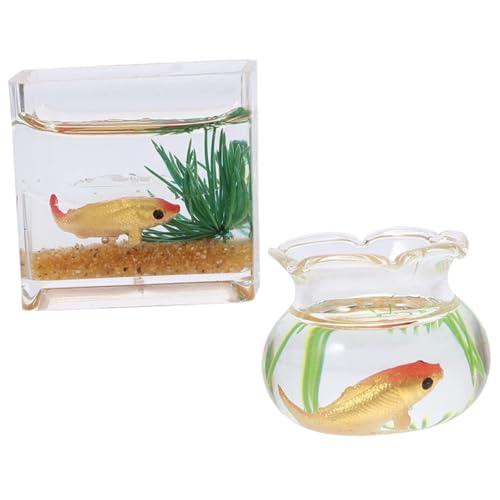 GARVALON 2stücke Miniatur Fischschalen Dekorative Aquarien Für Puppenhaus Realistische Dekoaccessoires Für Mikro-hauslandschaften Farbauswahl Zufällig Für Kreative Gestaltung GARVALON 2stücke Miniatur Fischschalen Dekorative Aquarien Für Puppenhaus Realistische Dekoaccessoires Für Mikro-hauslandschaften Farbauswahl Zufällig Für Kreative Gestaltung von GARVALON