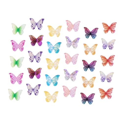 GARVALON 30 Stück Bunte 3D-mini-schmetterlingsornamente Hergestellt Aus Acrylmaterial Zum Basteln Und Selbermachen Vielseitig Einsetzbar Für Dekoration GARVALON 30 Stück Bunte 3D-mini-schmetterlingsornamente Hergestellt Aus Acrylmaterial Zum Basteln Und Selbermachen Vielseitig Einsetzbar Für Dekoration von GARVALON