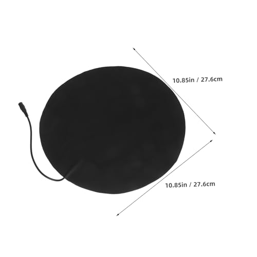 GARVALON Heizkissen für Haustiere elektrische Heizmatte Katze heizkissen Pet Electric Decke für Katzen für kleine Hunde Haustierwärmungsmatte USB Pu Schwarz von GARVALON