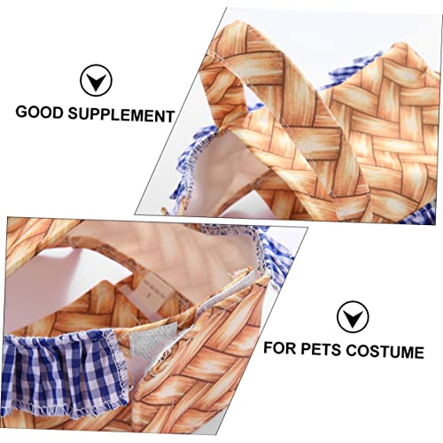 GARVALON Lustiges Haustier Hundekostüm Korb Design Halloween Cosplay Outfit für Kleine und Mittlere Hunde für Weihnachts und Partyveranstaltungen von GARVALON