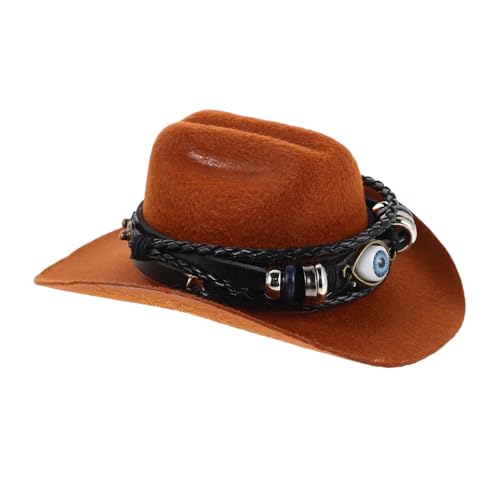 GARVALON Western Cowboy Haustierhut mit Leichtem Material und Bösem Auge Charm Verstellbarer Hund und Katzen Dress Up Hut für Fotoshootings Festivals und Kostümpartys GARVALON Western Cowboy Haustierhut mit Leichtem Material und Bösem Auge Charm Verstellbarer Hund und Katzen Dress Up Hut für Fotoshootings Festivals und Kostümpartys von GARVALON