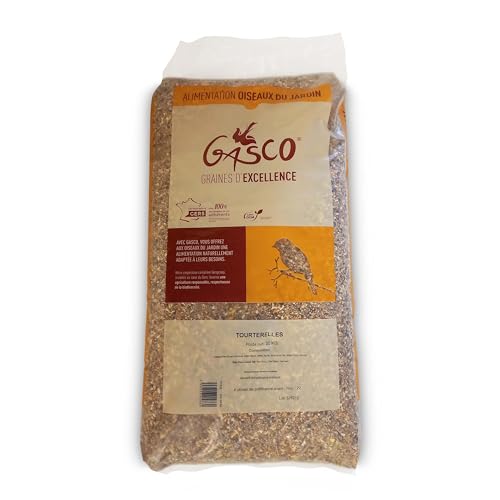 GASCO - Turterell-Samen – Getreidemischung – reich an essentiellen Nährstoffen – ohne GVO – zertifiziert Excellence Gers – hergestellt in Frankreich – 20 kg von GASCO
