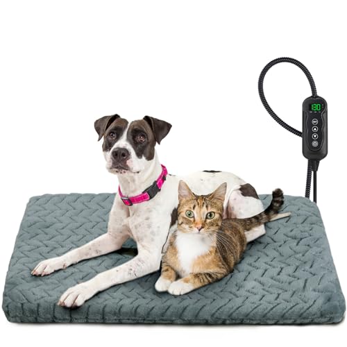 GASUR Beheiztes Katzenbett, 2022 Upgrade Elektrisches Heizkissen für den Innenbereich, mit einstellbarer Temperatur, wasserdichte Hundeheizmatte, automatische Abschaltung, Anti-Biss, warmes Haus, GASUR Beheiztes Katzenbett, 2022 Upgrade Elektrisches Heizkissen für den Innenbereich, mit einstellbarer Temperatur, wasserdichte Hundeheizmatte, automatische Abschaltung, Anti-Biss, warmes Haus, von GASUR