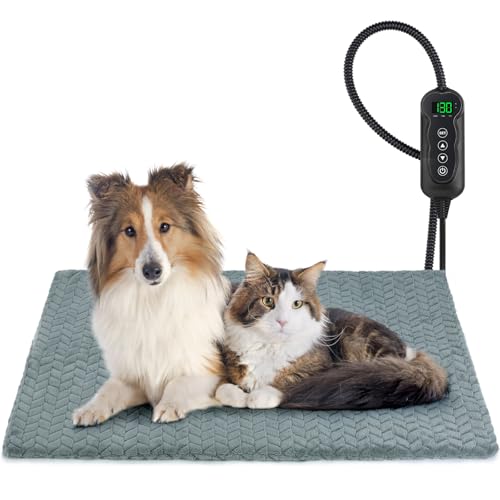 GASUR Beheiztes Katzenbett, 2022 Upgrade Elektrisches Heizkissen für den Innenbereich, mit einstellbarer Temperatur, wasserdichte Hundeheizmatte, automatische Abschaltung, Anti-Biss, warmes Haus, GASUR Beheiztes Katzenbett, 2022 Upgrade Elektrisches Heizkissen für den Innenbereich, mit einstellbarer Temperatur, wasserdichte Hundeheizmatte, automatische Abschaltung, Anti-Biss, warmes Haus, von GASUR
