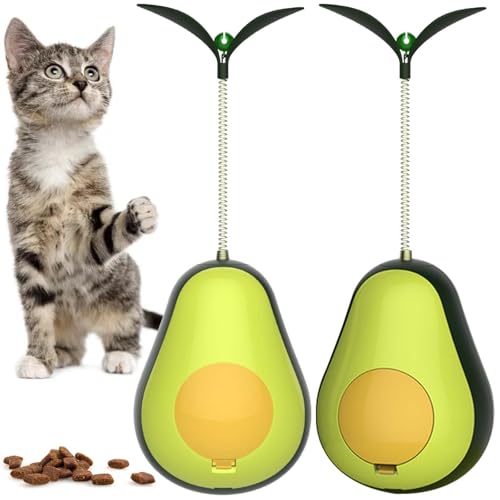 GBKDQQ 3 in 1 Interaktives Katzenspielzeug, 2 Stück Katzenspielzeug Selbstbeschäftigung, Automatisch Intelligenzspielzeug Bälle, Tumbler Katzen Spielzeug mit Futterautomat GBKDQQ 3 in 1 Interaktives Katzenspielzeug, 2 Stück Katzenspielzeug Selbstbeschäftigung, Automatisch Intelligenzspielzeug Bälle, Tumbler Katzen Spielzeug mit Futterautomat von GBKDQQ