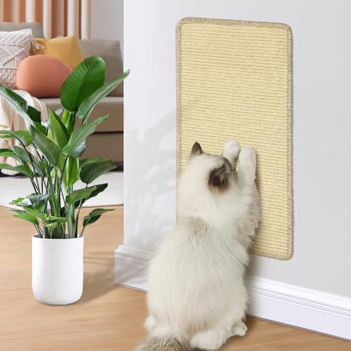 GBLAVM Kratzmatte Katze Sisal, Kratzbrett 30x60cm, Kratzpappe für Katzen, Kratzmöbel Schutzung an Wand/Sofa/Bett, Cat Scratcher (1 Stück) GBLAVM Kratzmatte Katze Sisal, Kratzbrett 30x60cm, Kratzpappe für Katzen, Kratzmöbel Schutzung an Wand/Sofa/Bett, Cat Scratcher (1 Stück) von GBLAVM