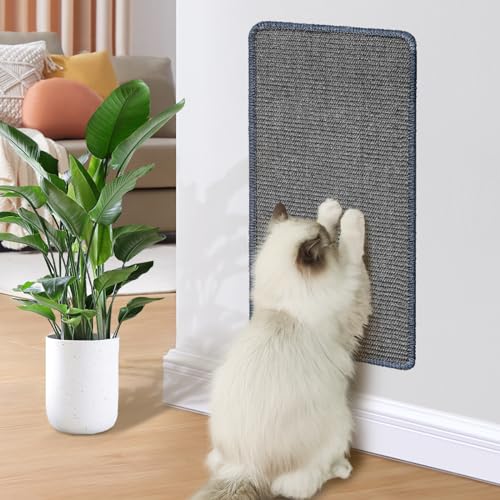 GBLAVM Kratzmatte Katze Sisal, Kratzbrett 30x60cm, Kratzpappe für Katzen, Kratzmöbel Schutz an Wand/Sofa/Bett, Cat Scratcher (1 Stück) von GBLAVM