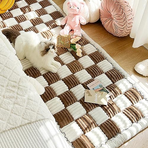 GCCSSBXF Funnyfuzzy Cremefarbener großer karierter quadratischer Haustiermatten-Bett-Couch-Bezug – Premium-Qualität für ultimativen Komfort und Schutz – lustiger flauschiger Couchbezug für Haustiere GCCSSBXF Funnyfuzzy Cremefarbener großer karierter quadratischer Haustiermatten-Bett-Couch-Bezug – Premium-Qualität für ultimativen Komfort und Schutz – lustiger flauschiger Couchbezug für Haustiere von GCCSSBXF