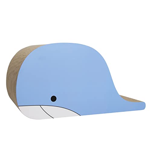 Katzenkratzer Blauwal - Katzenkratzunterlage Karton - Perfektes Katzenkrallenschleifspielzeug - Langlebiges Haustierzubehör - Wellpapier Katzenkratzbrett - Lustiges Katzennest zum Krallen schleifen Katzenkratzer Blauwal - Katzenkratzunterlage Karton - Perfektes Katzenkrallenschleifspielzeug - Langlebiges Haustierzubehör - Wellpapier Katzenkratzbrett - Lustiges Katzennest zum Krallen schleifen von GCCSSBXF