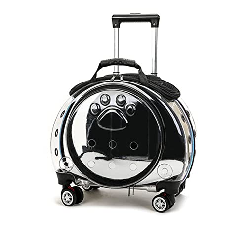 Katzentragerucksack – von Fluggesellschaften zugelassen mit Rädern – ideal für Reisen, Wandern & Outdoor – Leichter transparenter Haustier-Rucksack für Katzen und Welpen – Gehen und transportieren Sie Katzentragerucksack – von Fluggesellschaften zugelassen mit Rädern – ideal für Reisen, Wandern & Outdoor – Leichter transparenter Haustier-Rucksack für Katzen und Welpen – Gehen und transportieren Sie von GCCSSBXF
