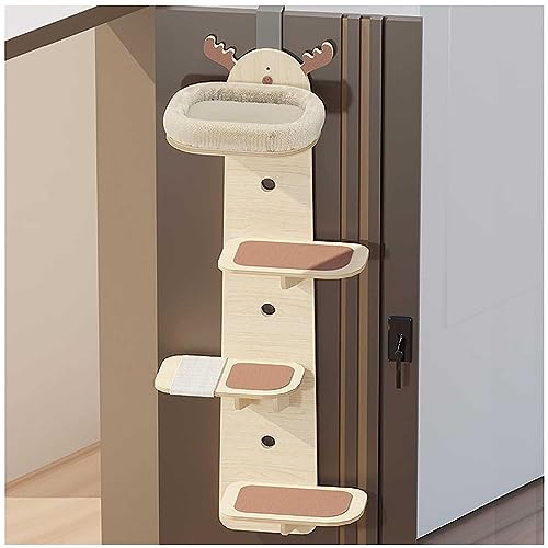 GCCSSBXF Kletterbaum für Katzen, zum Aufhängen an der Tür, mit mehrstufiger Katzenhütte, Wolkenregalbrett, Katzenkletterer, robust und langlebig, hochwertige Materialien GCCSSBXF Kletterbaum für Katzen, zum Aufhängen an der Tür, mit mehrstufiger Katzenhütte, Wolkenregalbrett, Katzenkletterer, robust und langlebig, hochwertige Materialien von GCCSSBXF