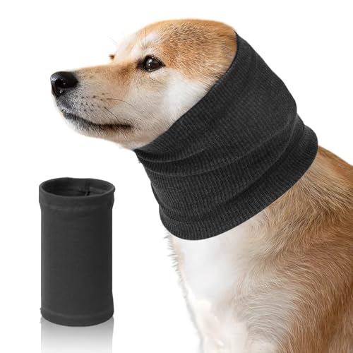 Beruhigender Hunde-Kapuzenpullover, Ohrenschutz für Lärmschutz, Angstlinderung, Muffs für Hals- und Ohrenwärmer von GCVOPTON