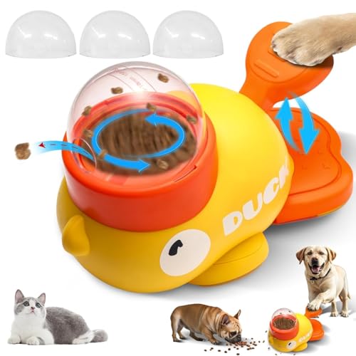 2-in-1 Leckerli-Spender für Hunde, interaktives gelbes Enten-Haustier-Futterspender, Puzzle-Spielzeug für Haustiere, reduziert Blähungen, fördert IQ-Training und gesunde Ernährung 2-in-1 Leckerli-Spender für Hunde, interaktives gelbes Enten-Haustier-Futterspender, Puzzle-Spielzeug für Haustiere, reduziert Blähungen, fördert IQ-Training und gesunde Ernährung von GD HUA