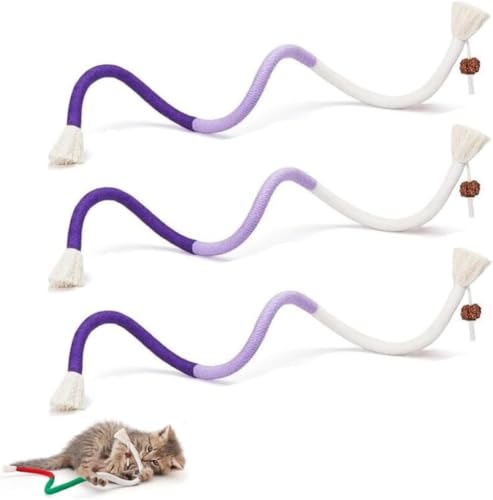 GDBTJIMH Kauseil aus Bio-Baumwolle für Katzen, interaktives Katzenspielzeug, Katzenkauseil zur Zahnreinigung GDBTJIMH Kauseil aus Bio-Baumwolle für Katzen, interaktives Katzenspielzeug, Katzenkauseil zur Zahnreinigung von GDBTJIMH