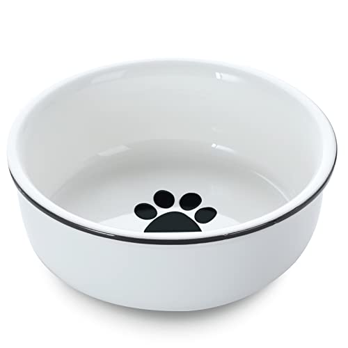 GDCZ Porzellan-Näpfe für kleine Hunde oder Katzen, 425 ml, Weiß von GDCZ