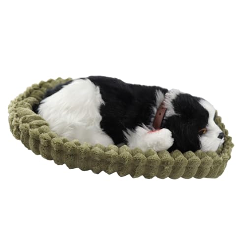 GDFHYJN(グフン) Realistische Plüschpuppe, interaktiv, für Hunde, Welpen, Schlafen, Atem, Heimdekoration von GDFHYJN(グフン)