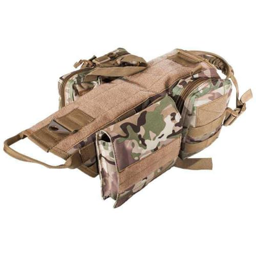 Taktisches Hundegeschirr mit Beutelweste, K9 Taktisches Militär-Hundegeschirr, verstellbar, Outdoor-Training, Molle-Hundegeschirr, Nylon, Armee-Hundeweste, taktische Ausrüstung für mittelgroße und Taktisches Hundegeschirr mit Beutelweste, K9 Taktisches Militär-Hundegeschirr, verstellbar, Outdoor-Training, Molle-Hundegeschirr, Nylon, Armee-Hundeweste, taktische Ausrüstung für mittelgroße und von GDJGNUDK