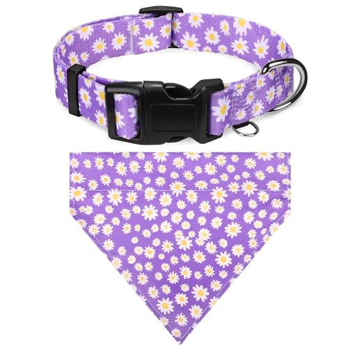 Hundehalsbänder und Halstücher – weich, verstellbar, ausgefallenes Blumenmuster, für Jungen und Mädchen, Welpenhalsband für kleine, mittelgroße und große Hunde. Hundehalsbänder und Halstücher – weich, verstellbar, ausgefallenes Blumenmuster, für Jungen und Mädchen, Welpenhalsband für kleine, mittelgroße und große Hunde. von GDLKPS