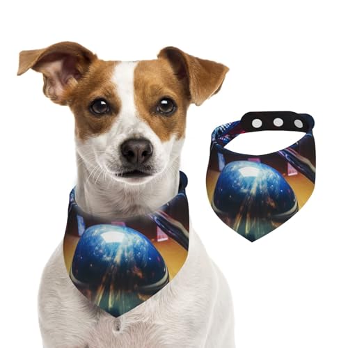 Sommerhalstücher für Hunde, Bowling-Hundehalstücher, waschbar, verstellbar, dreieckig, niedlich, für mittelgroße und große Hunde, Welpen und Katzen, Größe L Sommerhalstücher für Hunde, Bowling-Hundehalstücher, waschbar, verstellbar, dreieckig, niedlich, für mittelgroße und große Hunde, Welpen und Katzen, Größe L von GDSHJKLW