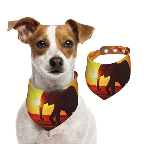 Sommerhalstücher für Hunde, Elefantenbilder, Hundehalstücher, waschbar, verstellbar, Dreieckstuch Lätzchen, niedliche Haustier-Lätzchen für mittelgroße und große Hunde, Welpen und Katzen, groß Sommerhalstücher für Hunde, Elefantenbilder, Hundehalstücher, waschbar, verstellbar, Dreieckstuch Lätzchen, niedliche Haustier-Lätzchen für mittelgroße und große Hunde, Welpen und Katzen, groß von GDSHJKLW