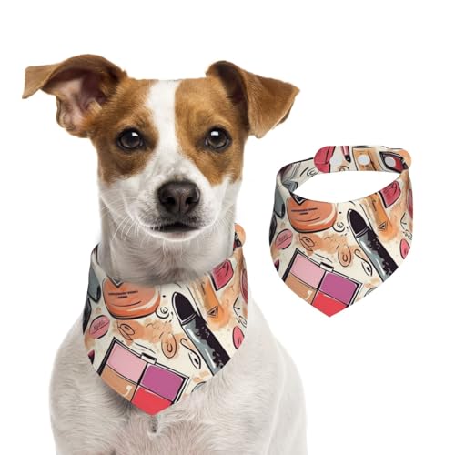 Sommerhalstücher für Hunde, Kosmetik und Make-up, Hundehalstücher, waschbar, verstellbar, Dreieckstuch Lätzchen für mittelgroße und große Hunde, Welpen und Katzen, Größe M Sommerhalstücher für Hunde, Kosmetik und Make-up, Hundehalstücher, waschbar, verstellbar, Dreieckstuch Lätzchen für mittelgroße und große Hunde, Welpen und Katzen, Größe M von GDSHJKLW