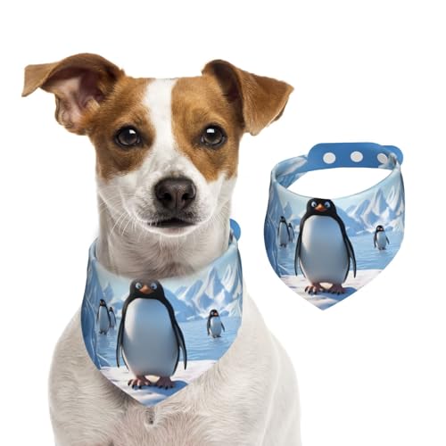 Sommerhalstücher für Hunde, Pinguin, Antarktis, Eis, Hundehalstücher, waschbar, verstellbar, dreieckig, niedliches Haustier-Lätzchen für mittelgroße und große Hunde, Welpen und Katzen, klein Sommerhalstücher für Hunde, Pinguin, Antarktis, Eis, Hundehalstücher, waschbar, verstellbar, dreieckig, niedliches Haustier-Lätzchen für mittelgroße und große Hunde, Welpen und Katzen, klein von GDSHJKLW