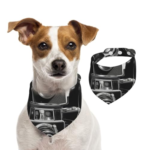 Sommerhalstücher für Hunde, Retro-Stil, coole Kamerasammlung, Hundehalstücher, waschbar, verstellbar, dreieckig, niedlich, Haustier-Lätzchen für mittelgroße und große Hunde, Welpen und Katzen, klein Sommerhalstücher für Hunde, Retro-Stil, coole Kamerasammlung, Hundehalstücher, waschbar, verstellbar, dreieckig, niedlich, Haustier-Lätzchen für mittelgroße und große Hunde, Welpen und Katzen, klein von GDSHJKLW