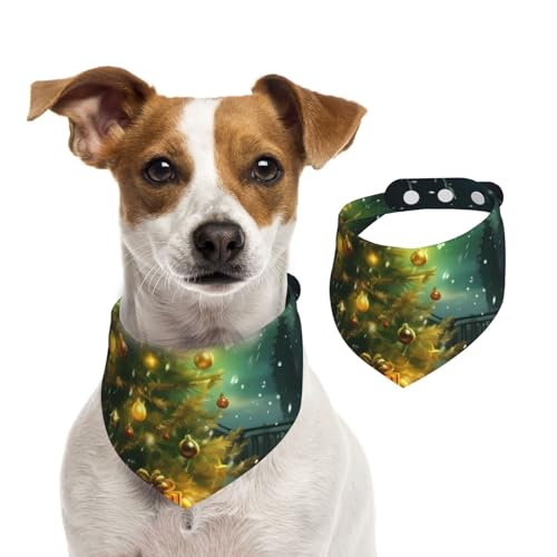 Sommerhalstücher für Hunde, Weihnachtsbäume, Hundehalstücher, waschbar, verstellbar, dreieckig, niedlich, für mittelgroße und große Hunde, Welpen und Katzen, Größe M Sommerhalstücher für Hunde, Weihnachtsbäume, Hundehalstücher, waschbar, verstellbar, dreieckig, niedlich, für mittelgroße und große Hunde, Welpen und Katzen, Größe M von GDSHJKLW