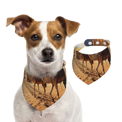 Sommerhalstücher für Hunde, ägyptische Kamele, waschbar, verstellbar, dreieckig, niedlich, für mittelgroße und große Hunde, Welpen und Katzen, Größe M Sommerhalstücher für Hunde, ägyptische Kamele, waschbar, verstellbar, dreieckig, niedlich, für mittelgroße und große Hunde, Welpen und Katzen, Größe M von GDSHJKLW