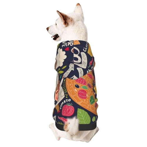 Chef Pizza Kapuzenpullover für kleine Haustiere, warm und leicht, weiche Textur, einfach zu tragen Chef Pizza Kapuzenpullover für kleine Haustiere, warm und leicht, weiche Textur, einfach zu tragen von GDSOPHLK