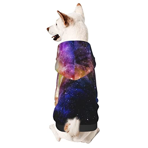 Galaxy In The Universe Kapuzenpullover für kleine Haustiere, warm und leicht, weiche Textur, einfach zu tragen von GDSOPHLK