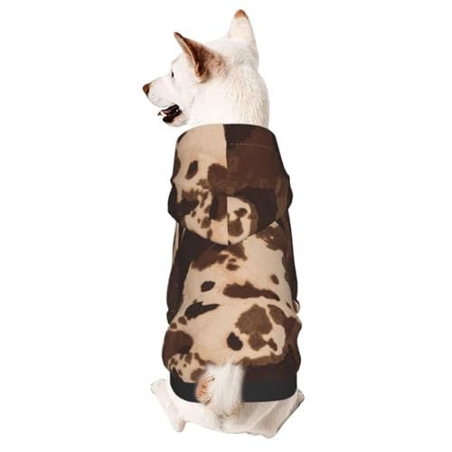 Hundepullover aus braunem Rindsleder, für kleine Haustiere, warm und leicht, weiche Textur, einfach zu tragen Hundepullover aus braunem Rindsleder, für kleine Haustiere, warm und leicht, weiche Textur, einfach zu tragen von GDSOPHLK