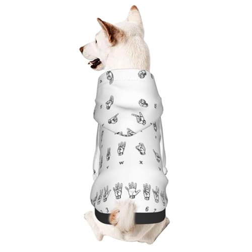 Hundepullover mit Buchstabensprache, für kleine Haustiere, warm und leicht, weiche Textur, einfach zu tragen Hundepullover mit Buchstabensprache, für kleine Haustiere, warm und leicht, weiche Textur, einfach zu tragen von GDSOPHLK