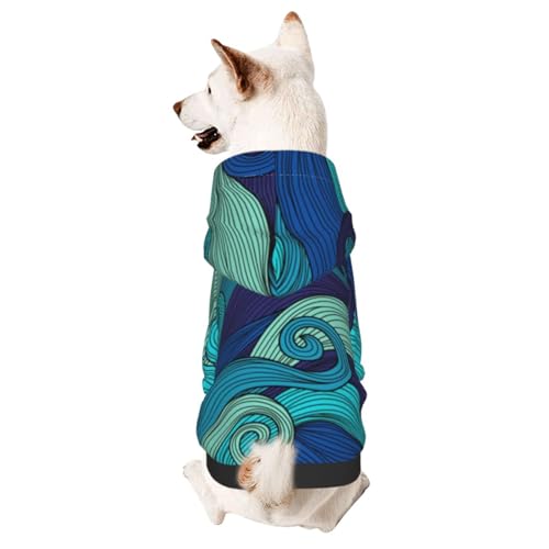 Hundepullover mit Ozeanstreifenmuster, warm und leicht, weiche Textur, einfach zu tragen Hundepullover mit Ozeanstreifenmuster, warm und leicht, weiche Textur, einfach zu tragen von GDSOPHLK
