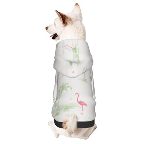 Hundepullover mit pinken Flamingos, warm und leicht, weiche Textur, einfach zu tragen Hundepullover mit pinken Flamingos, warm und leicht, weiche Textur, einfach zu tragen von GDSOPHLK