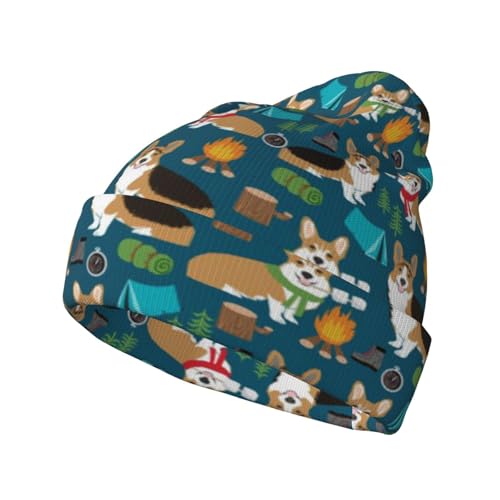 Modische Strickmütze für Hunde und Erwachsene, Thermomütze, Herbst-Wintermütze, Fischermütze, Strick, Unisex von GDSOPHLK