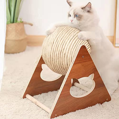 GDWD Katzenspielzeug Ball Sisal, Kratzspielzeug Katze, Sisalball Groß, Kratzball für Katzen (Mittel) von GDWD