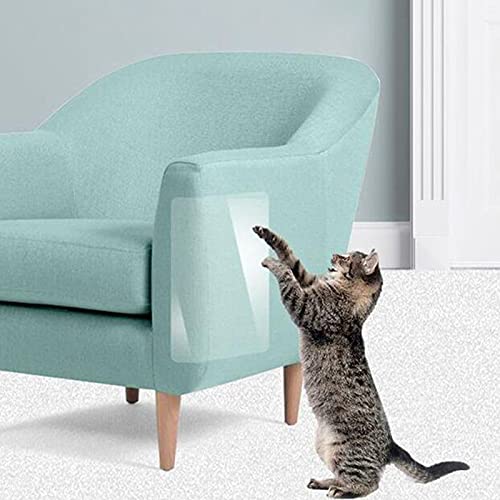 Katzenkratzschutz,4 STK. Flexibler transparenter Katzenkratzschutz Selbstklebender Kratzschutz für Couch, Sofa, Stuhl,47*23cm von GDWD