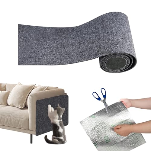 Selbstklebend Kratzmatte Katze, Kratzschutz Sofa Katze, Kratzbrett Kratzteppich Wand, Katzenkratzmatte, Katzenkratzbretter, DIY Climbing Cat Scratcher, Kratzwand Möbel Schützt (40cmx200cm Gery) Selbstklebend Kratzmatte Katze, Kratzschutz Sofa Katze, Kratzbrett Kratzteppich Wand, Katzenkratzmatte, Katzenkratzbretter, DIY Climbing Cat Scratcher, Kratzwand Möbel Schützt (40cmx200cm Gery) von GDWD