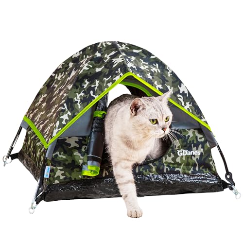 Camouflage Katzenzelt, Tragbares Haustier-Katzenhaus mit weichem Pad, Katzenhöhle, Hundehaus für kleine mittelgroße Hunde und Kaninchen Camouflage Katzenzelt, Tragbares Haustier-Katzenhaus mit weichem Pad, Katzenhöhle, Hundehaus für kleine mittelgroße Hunde und Kaninchen von GDanes