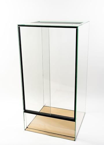 Glasterrarium 40x40x80 cm mit Schiebescheiben von GECKOX