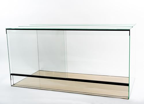 Glasterrarium 80x40x40 cm mit Schiebescheiben von GECKOX