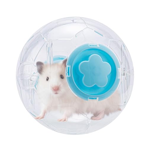 Laufball für Hamster, -Laufball für Hamster, transparent, 14 cm, Chinchilla-Käfig-Zubehör, rutschfeste und entspannende von GEDOX