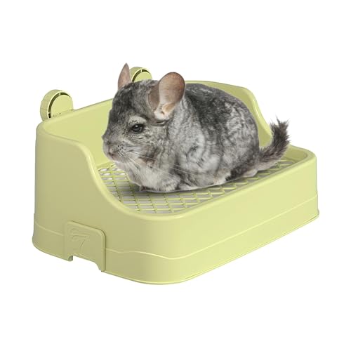 Meerschweinchenkäfig – Große Kapazität Käfigbox | Quadratische Haustiertoilette mit Schnalle für Meerschweinchen, baumelnde Box für Chinchillas, Frettchen und Rennmäuse Meerschweinchenkäfig – Große Kapazität Käfigbox | Quadratische Haustiertoilette mit Schnalle für Meerschweinchen, baumelnde Box für Chinchillas, Frettchen und Rennmäuse von GEDOX